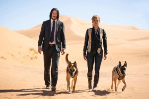 一条狗引发的血案电影“疾速追杀”沙漠逃亡的剧照壁纸  2560x1600
