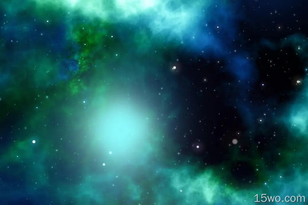 绿色星云、恒星、宇宙、星系