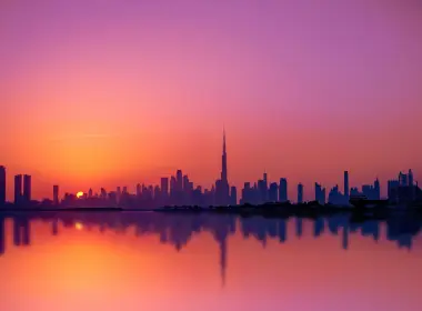 迪拜城市剪影4k 5120x3413