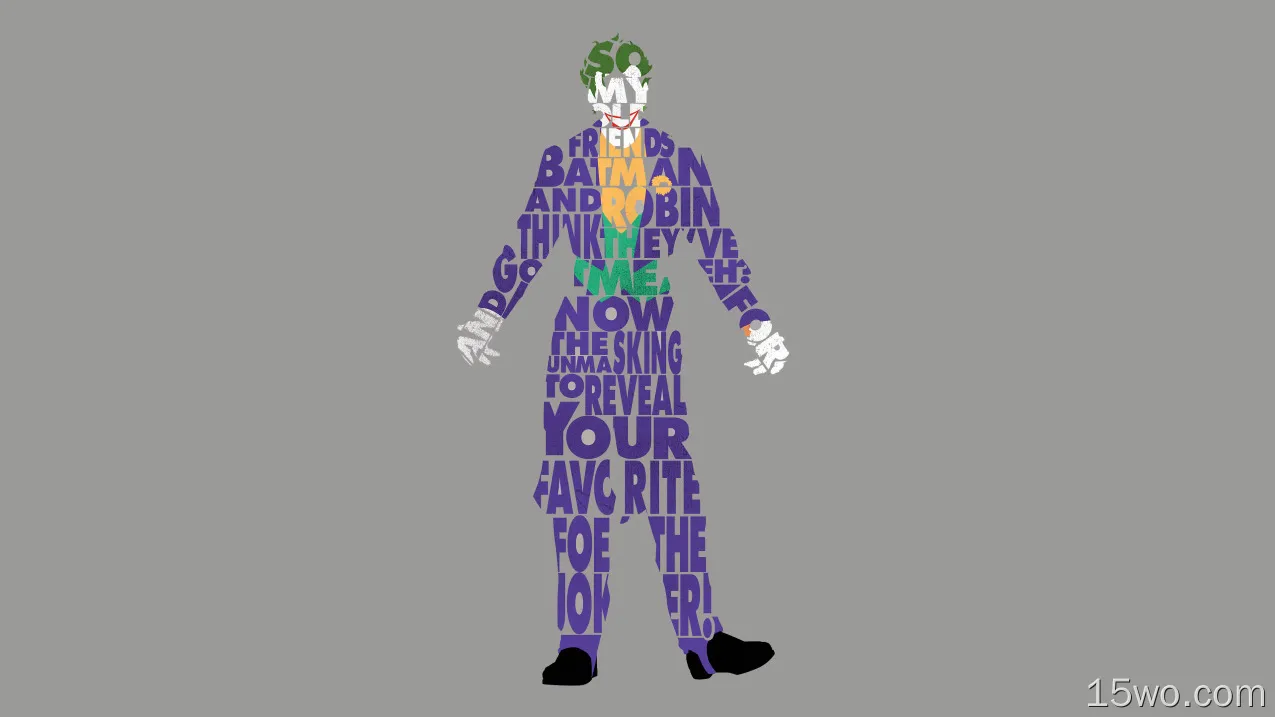 Joker字体4k壁纸