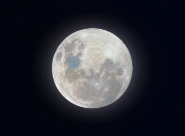 自然 月亮 星空 Super Snow Moon 太空 高清壁纸 7680x4320