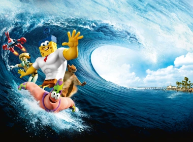 电影 The SpongeBob Movie: Sponge Out of Water 海绵宝宝 高清壁纸 3840x2160