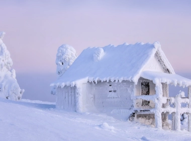 摄影 冬季 大自然 房屋 白色 Snow 冰 高清壁纸 3840x2160