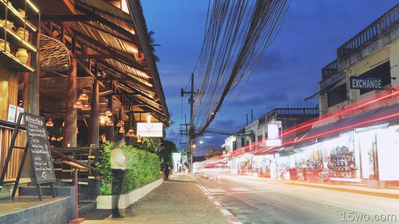 普吉岛，泰国，timelapse，街道