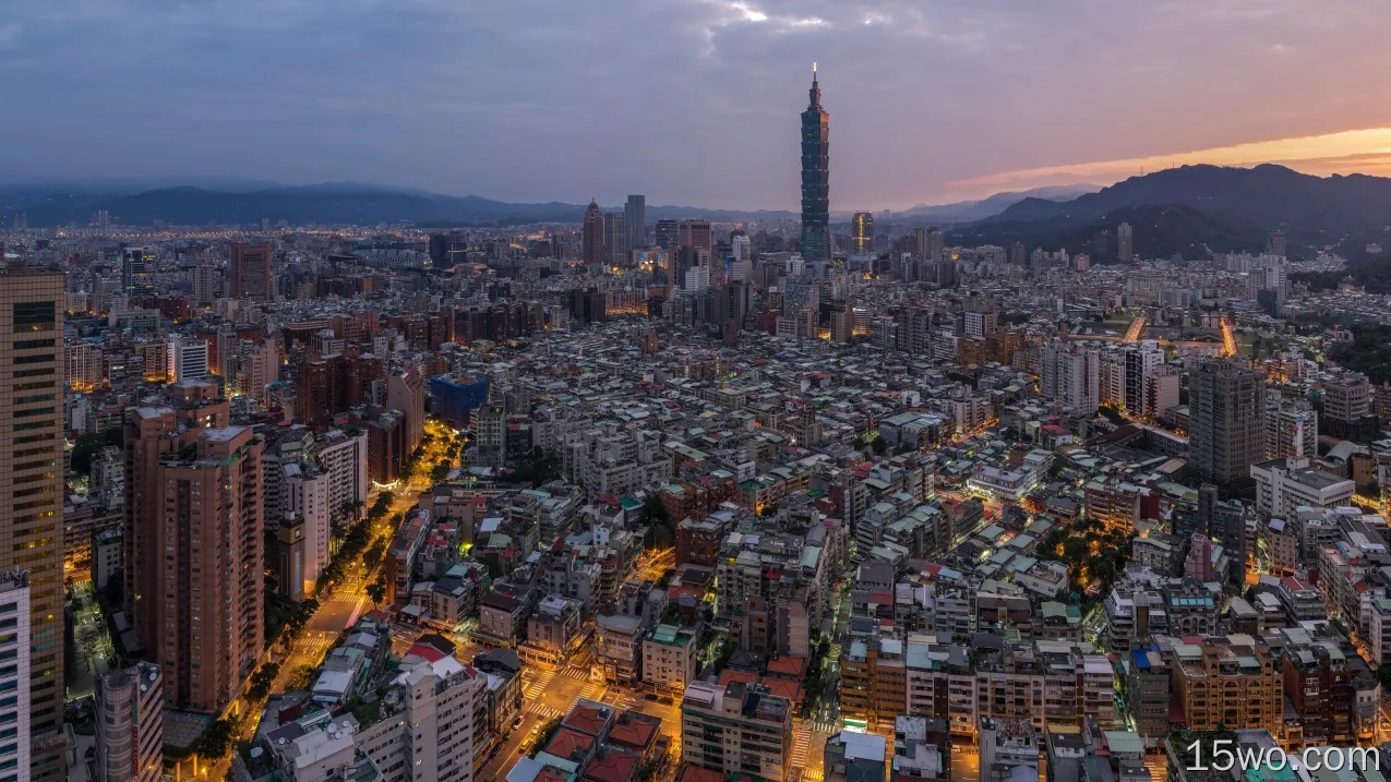 人造 台北 城市 台湾 Taipei 101 Cityscape 建筑 摩天大楼 高清壁纸