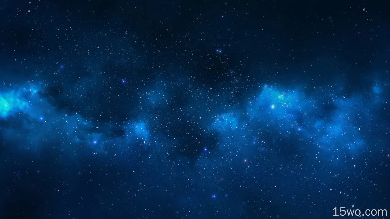 科幻 太空 星空 蓝色 高清壁纸