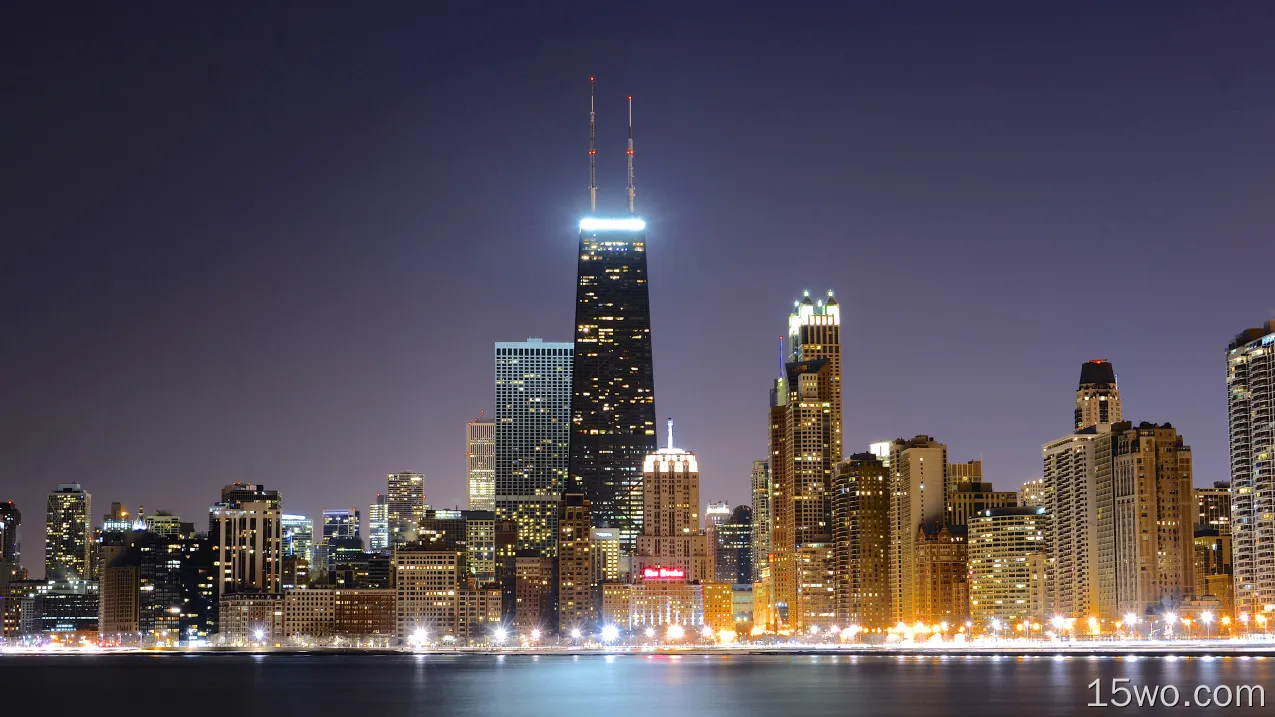 人造 芝加哥 城市 美国 高清壁纸