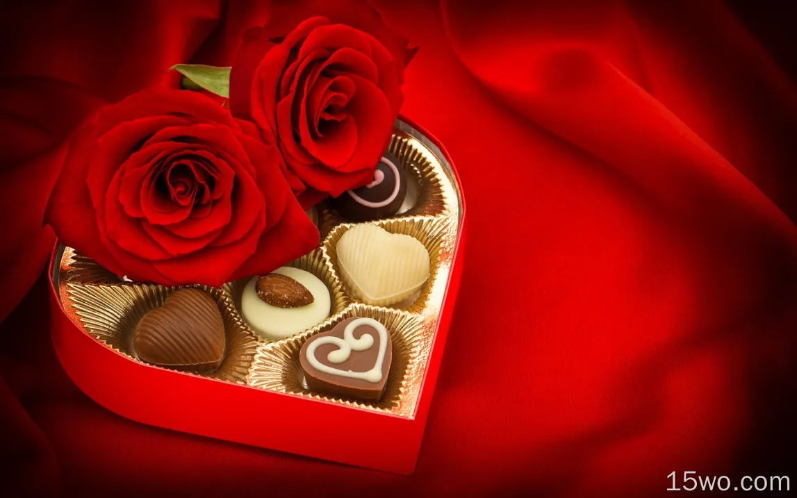 礼物，巧克力糖，红玫瑰，浪漫