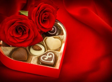 礼物，巧克力糖，红玫瑰，浪漫 2880x1800