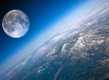 月球与地球近距离 2560x1600