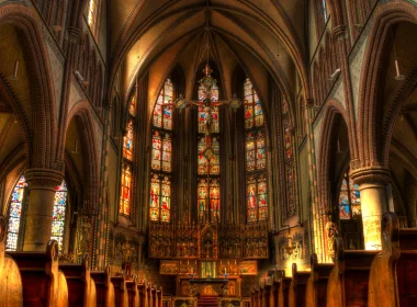 宗教 大教堂 教堂 St Josephs Cathedral Groningen 十字架 基督教 Religious 高清壁纸 3840x2160