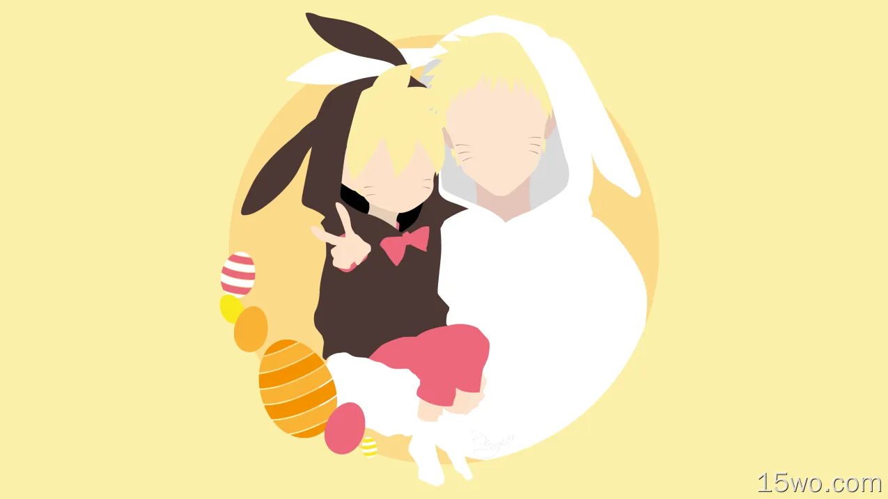 动漫 博人传 火影忍者 Happy Easter Easter Egg Minimalist Hokage Naruto Uzumaki Boruto Uzumaki Boruto 高清壁纸