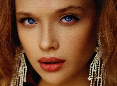 女性 面容 艺术 Woman Lipstick Blue Eyes 高清壁纸 3840x2160