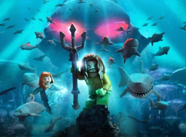 电子游戏 Lego DC Super-Villains 乐高 Underwater 鲨鱼 海王 Mera 高清壁纸 7680x4320