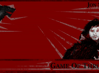 电视剧 权力的游戏 Jon Snow House Stark 红色 Minimalist 黑色 高清壁纸 3840x2160