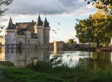 人造 Château de Sully-sur-Loire 城堡 法国 高清壁纸 5472x3078