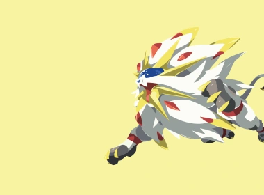 电子游戏 精灵宝可梦：太阳/月亮 口袋妖怪 Solgaleo Pokémon Sun And Moon Minimalist Pokémon Sun 高清壁纸 3840x2160
