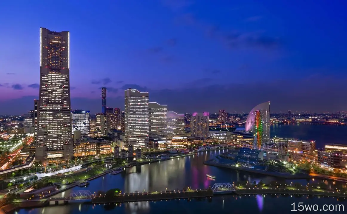 人造 Yokohama 城市 日本 高清壁纸