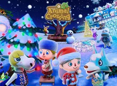 电子游戏 Animal Crossing: New Leaf 动物之森 冬季 高清壁纸 1920x1200
