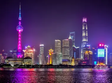 人造 上海 城市 中国 摩天大楼 Cityscape 高清壁纸 5120x2880