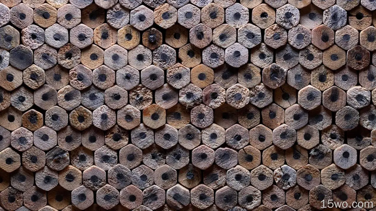 木头 铅笔 堆积如山 密集