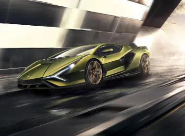 座驾 Lamborghini Sián 汽车 交通工具 兰博基尼 Sport Car Supercar Green Car 高清壁纸 8545x4820