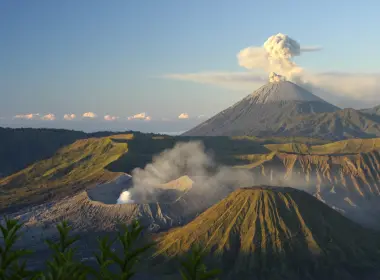 自然 Mount Bromo 火山 Eruption Java 印度尼西亚 Stratovolcano 高清壁纸 3008x2000