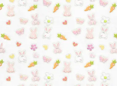 vp05可爱兔纹图案 3840x2400