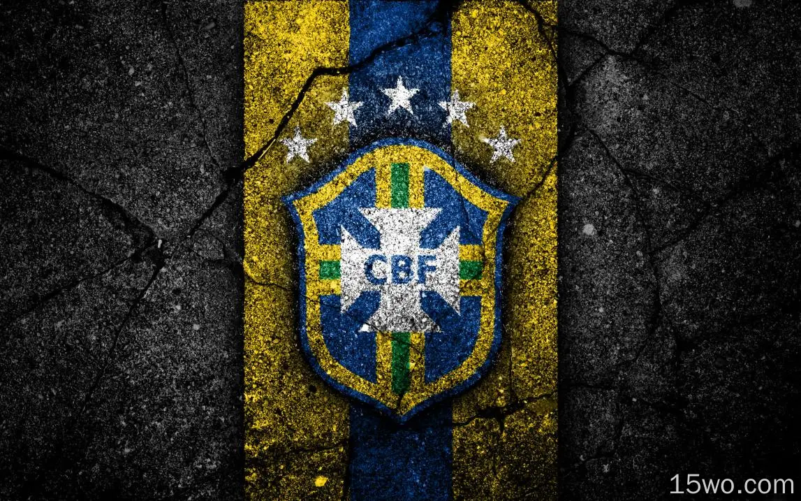 运动 Brazil National Football Team 足球 国家队 巴西 标志 Emblem 高清壁纸