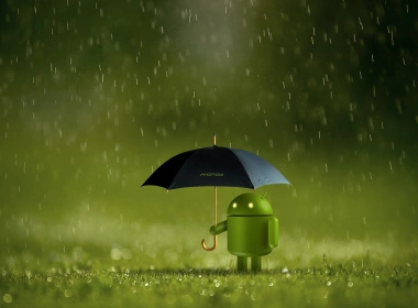 技术 安卓 Android 机器人 伞 高清壁纸 3840x2400