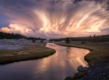 自然 河流 风景 天空 大自然 云 高清壁纸 2560x1600