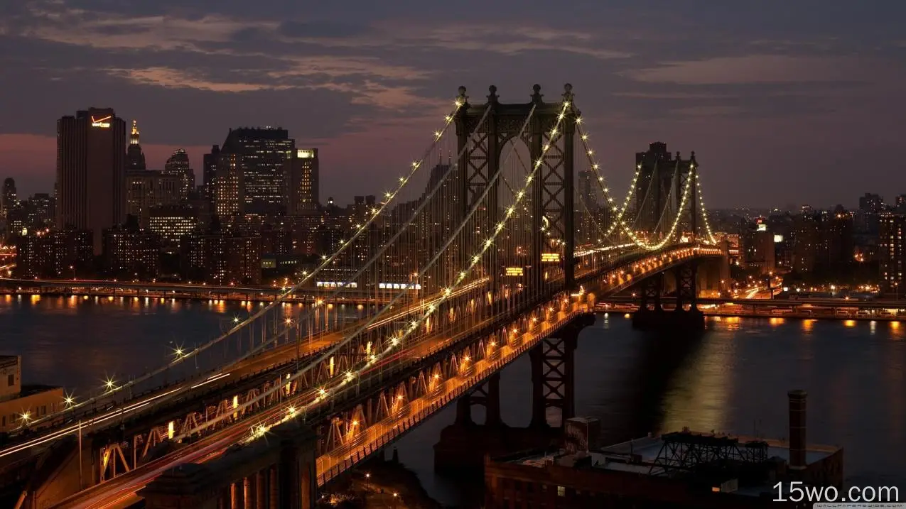 4k 城市夜景 大桥
