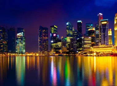 新加坡滨海湾花园夜景 3840x2160