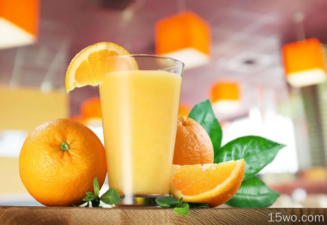 食物 果汁 orange 玻璃 高清壁纸