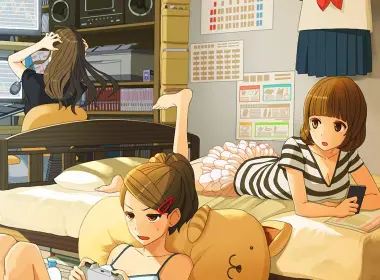 bc44女孩房间动画艺术插图 3840x2400