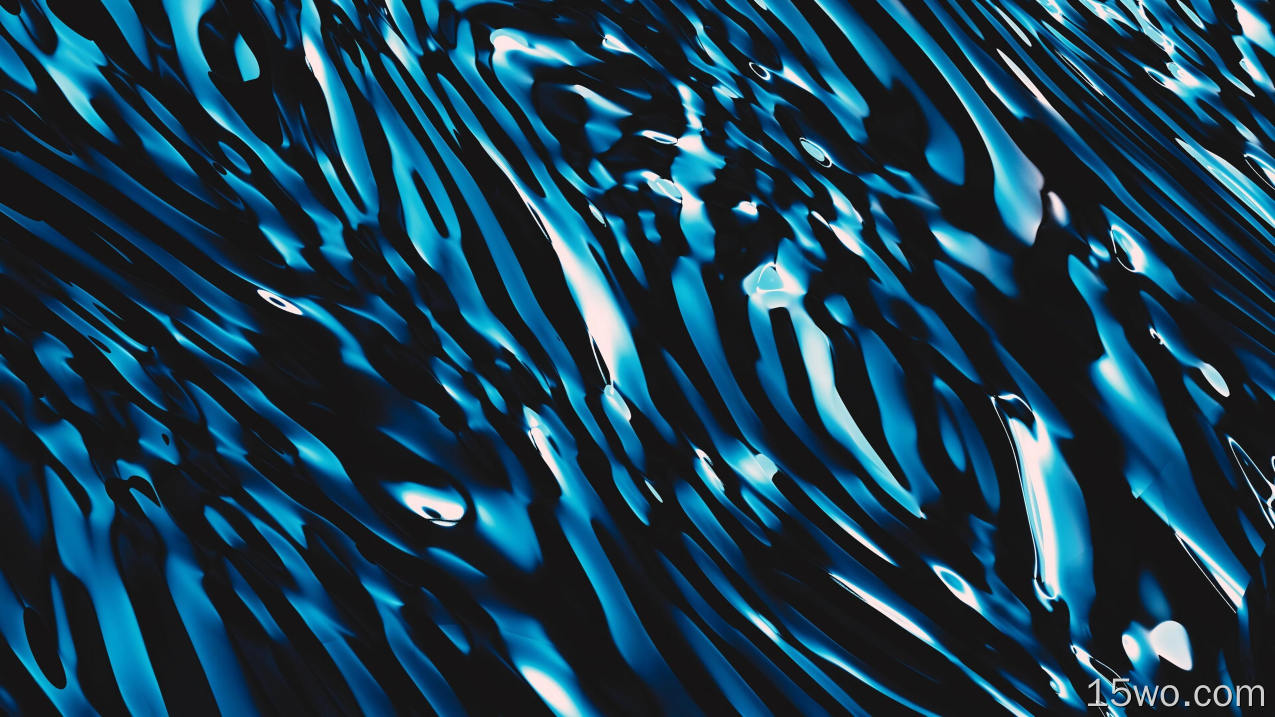 波浪 涟漪 黑暗 蓝色 抽象