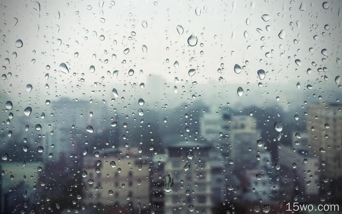 雨滴、建筑、城市、心情、舒适