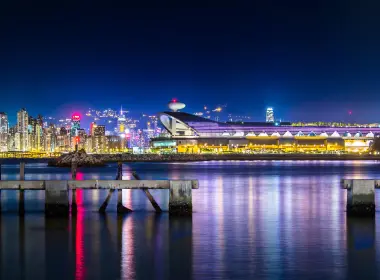 4K 风景 城市夜景 维多利亚港 香港 绚丽 3840x2160
