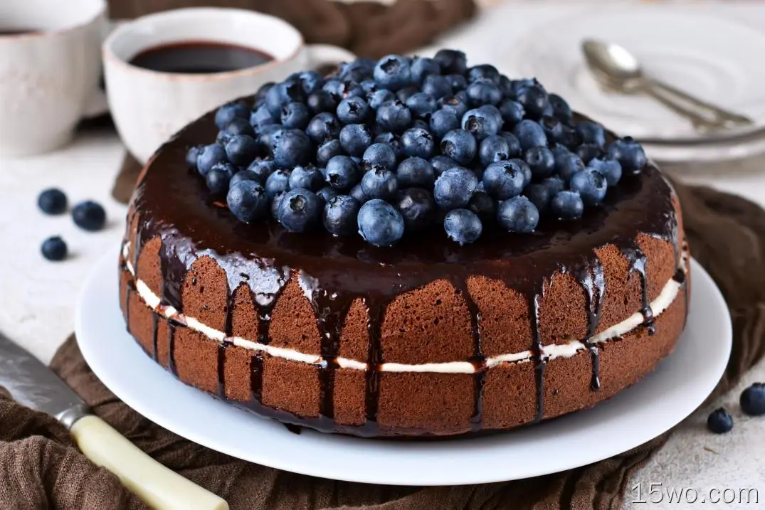 食物 蛋糕 蓝莓 浆果 水果 Pastry 甜点 高清壁纸