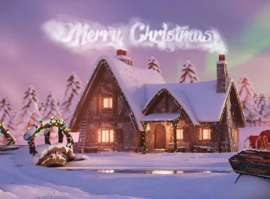 圣诞节,圣诞老人,光,性质,紫色的,壁纸,3840x2160 3840x2160