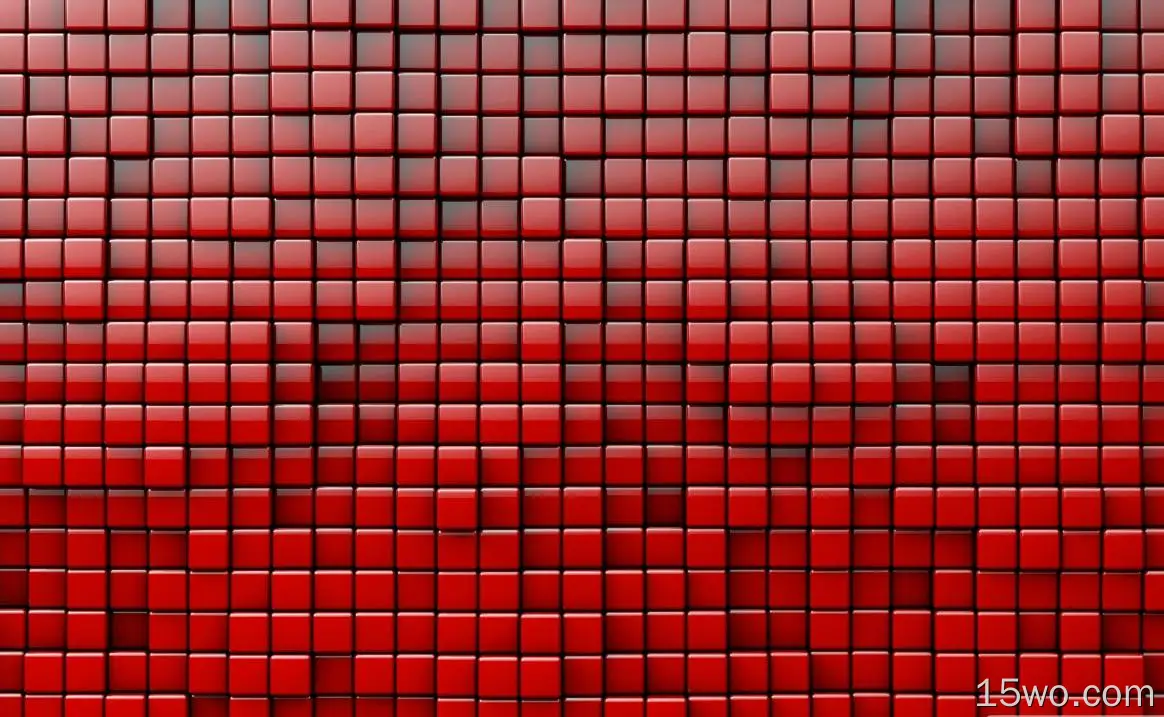 抽象 立方体 艺术 红色 素材 数字艺术 几何 高清壁纸