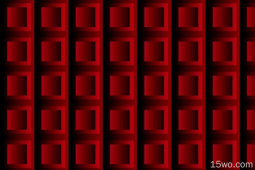 抽象 红色 方形 几何 素材 高清壁纸