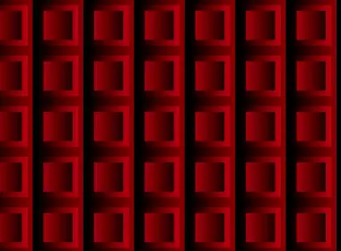 抽象 红色 方形 几何 素材 高清壁纸 3000x2000