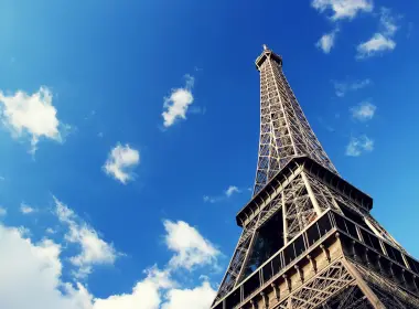 法国，埃菲尔铁塔，鸟瞰，天空，云，建筑 2560x1600