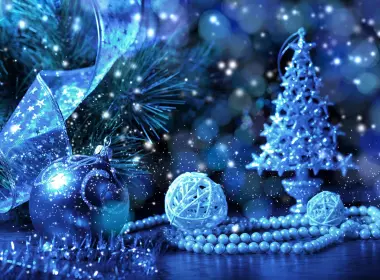 节日 圣诞节 Christmas Ornaments 蓝色 Decoration Pearl Christmas Tree Bauble 高清壁纸 2560x1706