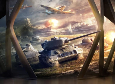 World of Tanks Blitz Art 4K Wallpape 6290x3538