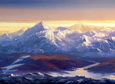 奇幻 风景 山 冬季 Snow 高清壁纸 2560x1600