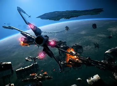 电子游戏 星球大战：前线2 星球大战 太空 X-Wing 高清壁纸 2560x1440