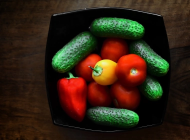 红辣椒，番茄，泡菜，蔬菜，碗 5819x3273