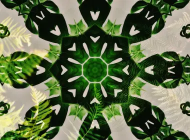 艺术 大自然 Kelidescope 绿色 素材 Mandala 高清壁纸 5964x3355